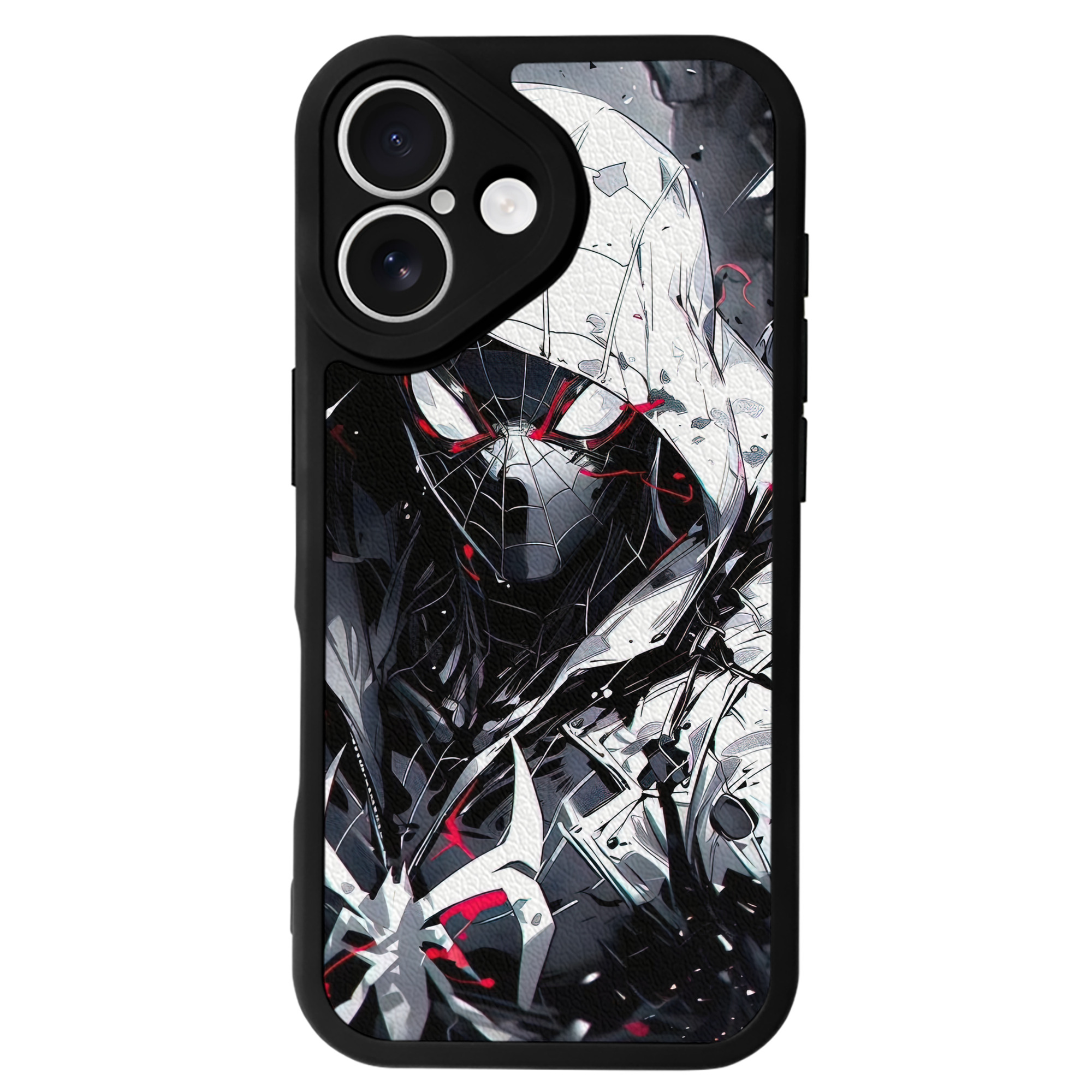 Spider Man スパイダーマン 【iPhone 16シリーズ対応】シリコンスマホケース（レザー調） 材質：シリコン